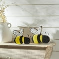 thumbnail image 1 of Buzzy Bees Wooden Painted Bees Set of 2 Sizes, 1 of 4