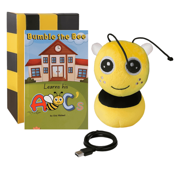 Bumble the Bee Plush Singing Toy with Voice Box and Alphabet Book, Ages 12M+