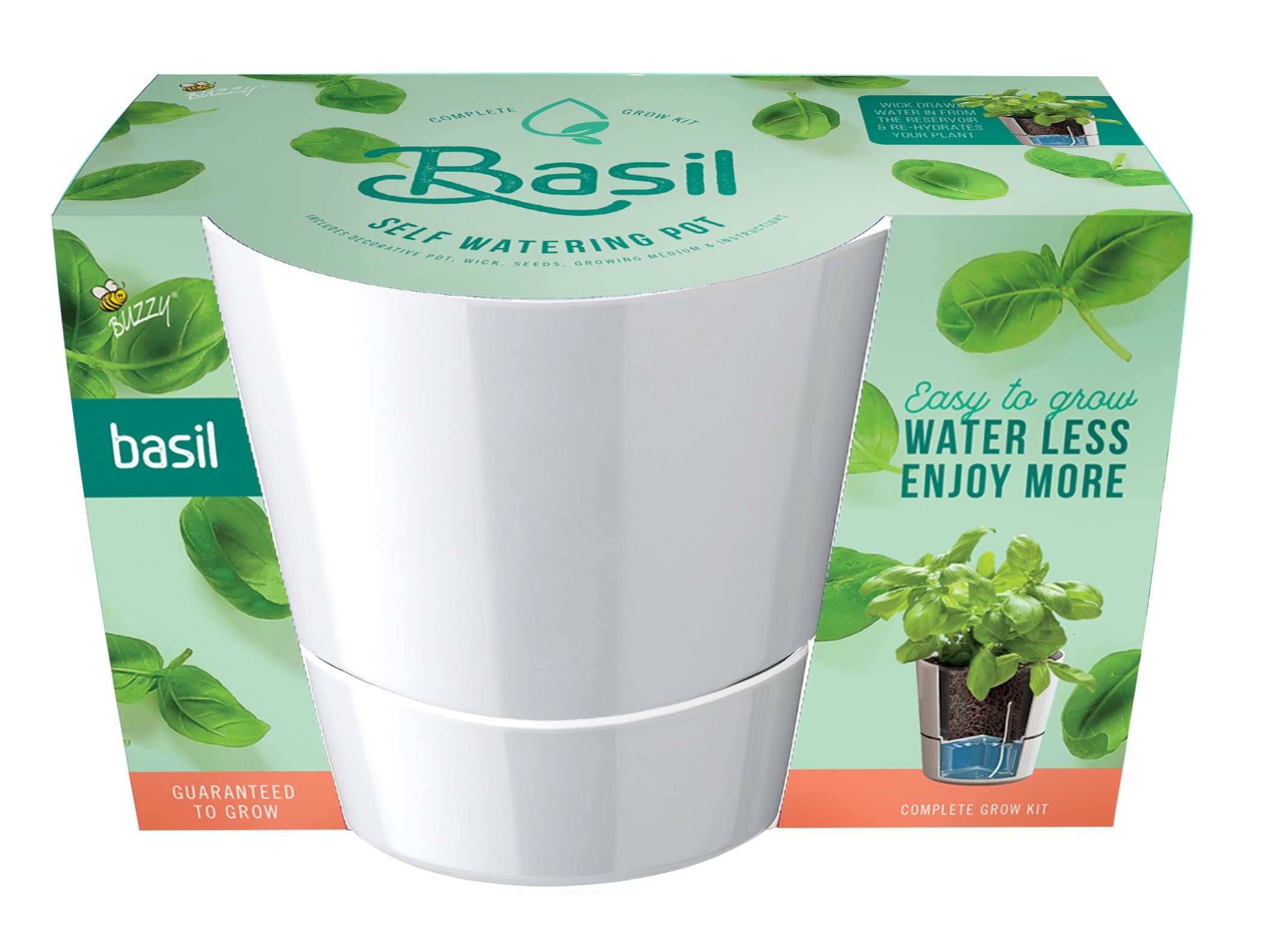 Buzzy SelfWatering Grow Kit Guaranteed to Grow Basil