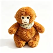 BuzzyCyle Monkey Stuffed Toy Brown, 9.45in