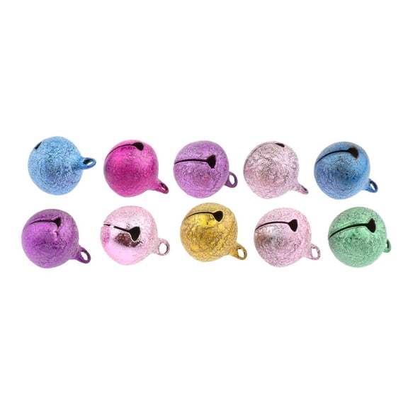 Bvdfgk 10Pcs Colors Cute Pet Bell Puppy Dog Cat Accessories Pet Bells Frosted
