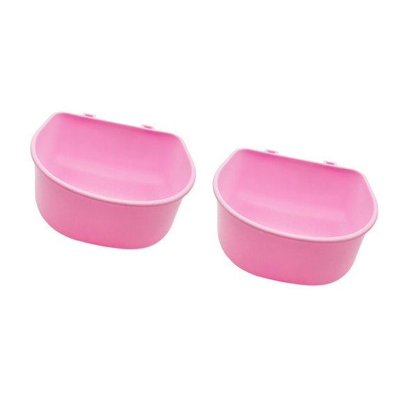 Bvdfgk 2 Durable, High-Quality Hanging Pet Feeders, Easy to Assemble, Practical Feeders Pink