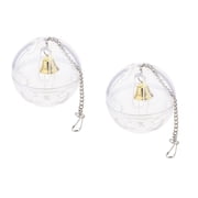 Bvdfgk 2 Pcs Foraging Ball Intelligence Toy for Cockatiel Budgie Parakeet Type 2