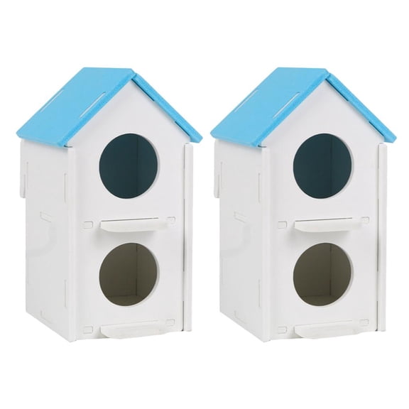 Bvdfgk 2pcs Bird Nest Nest Cage Bird Breeding Box House 2-Layer Bird Hatching Box