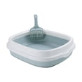 thumbnail image 1 of Bvdfgk Anti Splashing Cat Litter Box with Surrounded Top Cover Tray Sand Box Detachable Blue Medium, 1 of 9