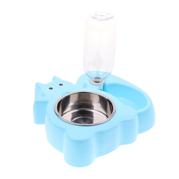 Bvdfgk Automatic Feeder Pet Water Drinker Food Bowl Squirrel Blue