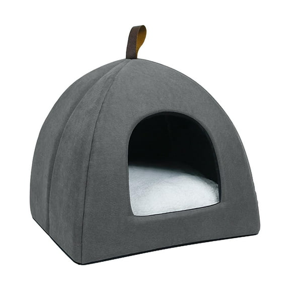 Bvdfgk Beautiful indoor cat nest, sleeping nest, cat bed house, small dog tent for cats Gray S