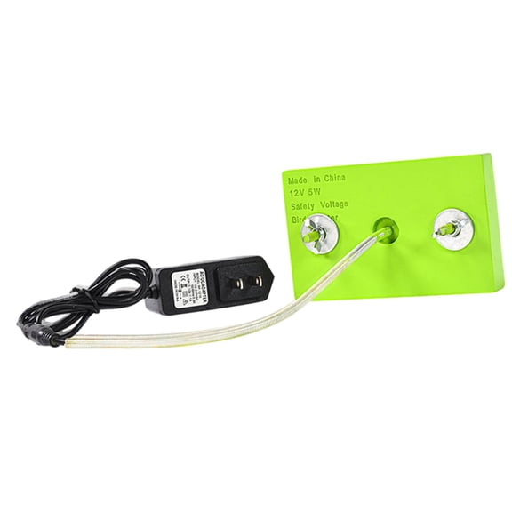 Bvdfgk Bird Cage Heater 12V Bird Perch Warmer Heated Stand US 110V Plug 1M Power Cable