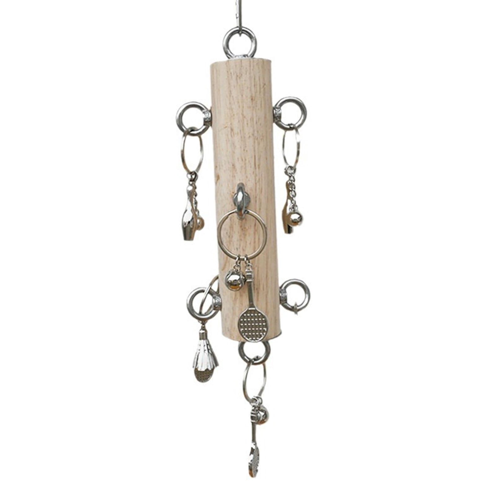 Bvdfgk Bird Chewing Toy Birdcage Accessory Easy Install Bite Resistant Cage Hanging Toy
