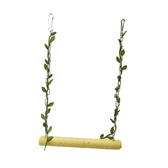 Bvdfgk Bird Parrot Perch Bird Hanging Hammock Chicken Perch Ladder Stand Bird Cage Toys yellow
