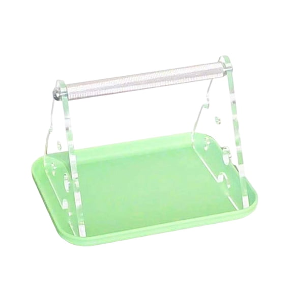 Bvdfgk Bird Perch with Metal Post, Claw Sharpening Function, Stable Training Accessory, Green