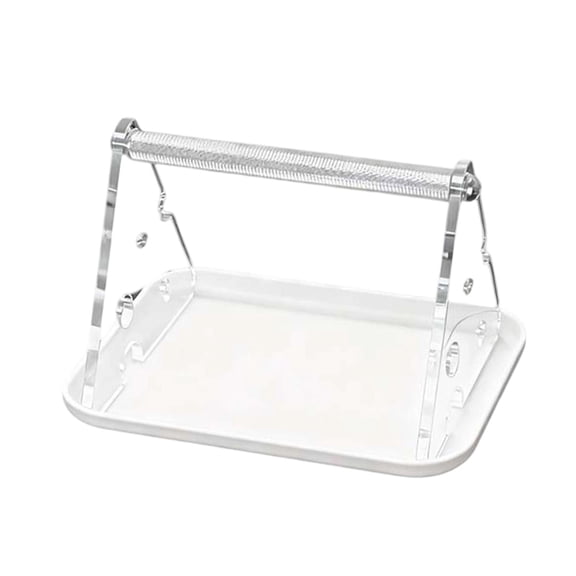 Bvdfgk Bird Perch with Metal Post, Claw Sharpening Function, Stable Training Accessory, White