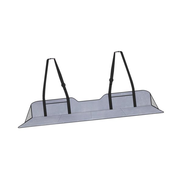 Bvdfgk Car Back Seat Extender Car Bed Folding Comfortable Stable Fixing Increase Travel Gray