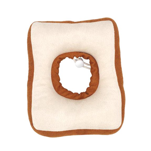 Bvdfgk Cartoon Soft Pets Recovery Collar E-Collar Cone Collar Protector for Cat Dog Puppy - Comfortable to Wear Toast_L