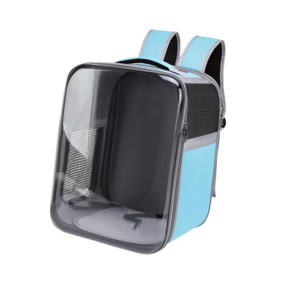 Bvdfgk Cat Backpack Carrier Pet Backpack with Mesh Side Window Oxford Cloth Comfortable light blue