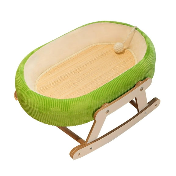 Bvdfgk Cat Bed Comfortable Open Top Kitty Sleeping Couch for Indoor and Outdoor Use Green