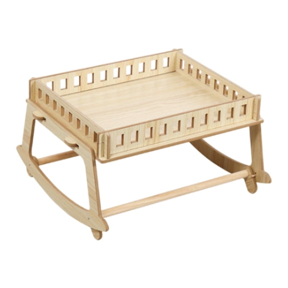 Bvdfgk Cat Bed Cradle Bed Wooden Floor Standing Cat Lounge Chair for Bunny Cats Playing