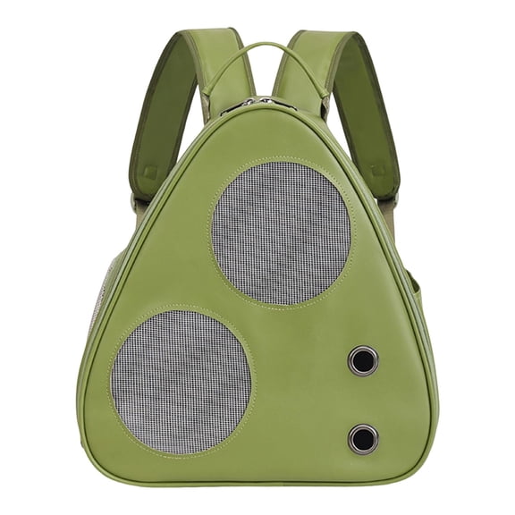 Bvdfgk Cat Carrier Backpack, Ventilated Mesh And Holes, Side Pocket, Small, Medium, Cat Green
