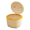thumbnail image 1 of Bvdfgk Cat Litter Bin with Push Lid, Cat Litter Box, Portable Garbage Container, Indoor Beige, 1 of 9