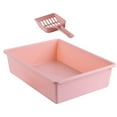 thumbnail image 1 of Bvdfgk Cat Litter Boxes for Indoor Cats Litter Pan Cage Accessories High Sides Tall Cat pink, 1 of 9