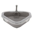 thumbnail image 1 of Bvdfgk Cat Litter Tray Bedpan Cat Sand Tray Triangle with Scoop Low Entry Easy to Clean Gray, 1 of 9