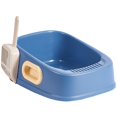 thumbnail image 1 of Bvdfgk Cat Litter Tray Kitty Litter Pan Cat Litter Container Cat Sand Box Portable Deep Blue, 1 of 6