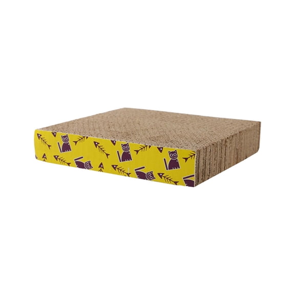 Bvdfgk Cat Scratch Pad Nest Mat Training Toy Cat Scratchers Cardboard Scratching Lounge Square 21x21x4cm