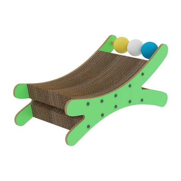 Bvdfgk Cat Scratcher Couch Bed Modern Elevated Cat Bed for Resting Sleeping Playing Green