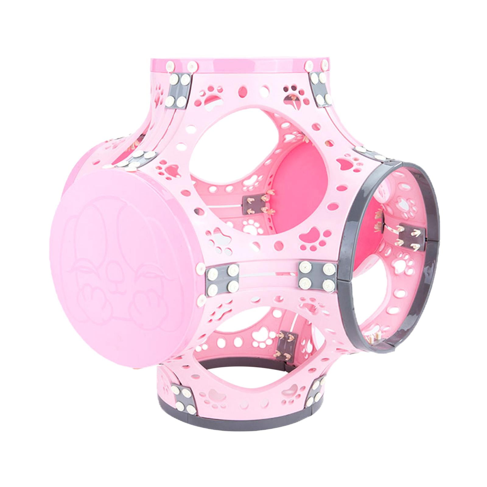 Bvdfgk Cat Tunnel Pet Interactive Toy Pet Supplies Cat Climbing Frame Pay Toy for Puppy Pink