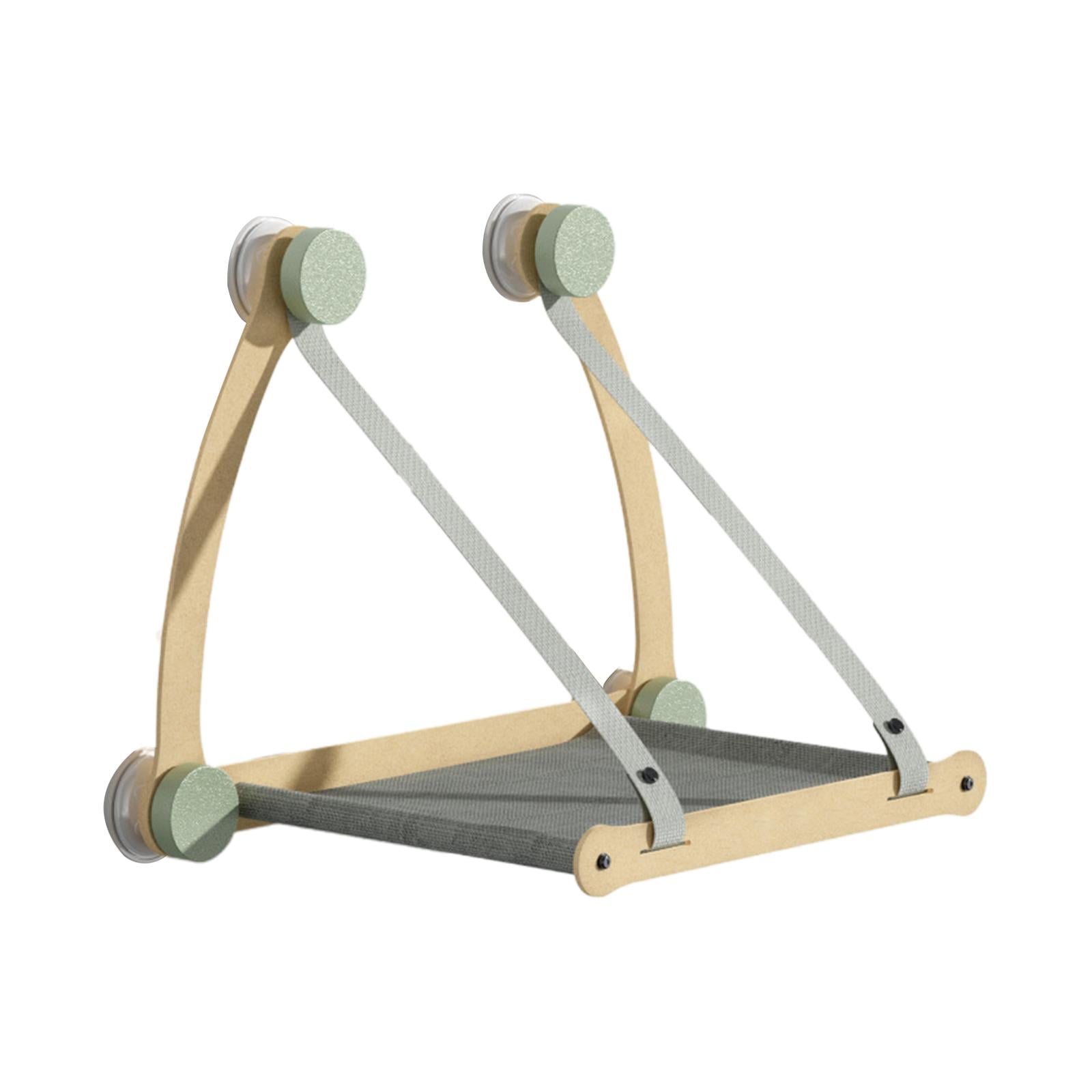 Bvdfgk Cat Window Perch Easy to Install Comfortable Sturdy Durable Hammock for Climbing Grey