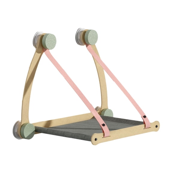 Bvdfgk Cat Window Perch Easy to Install Comfortable Sturdy Durable Hammock for Climbing Pink