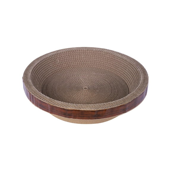 Bvdfgk Cats Scratcher Cardboard Scratch Pad Mat Scratching Corrugated Lounge for Kitty, M 40cmx9cm