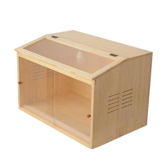 Bvdfgk Chick Brooder Box Hamster Breeding Box Wooden Assemble Rutin Chicken Feeding Box