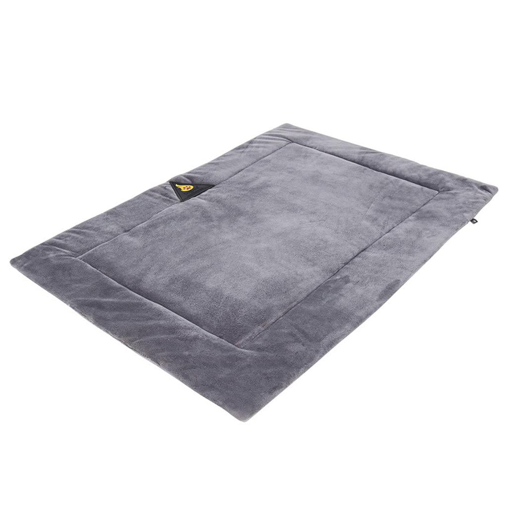 Bvdfgk Comfortable Dog Bed Mat Blanket Pad Pet Crate Cushion Cat Puppy Sleeping Pad Non Gray XL