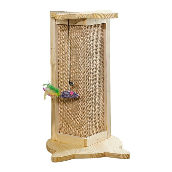 Bvdfgk Creative Cat Scratch Board Hamster Kitten Connor Scratcher Hanging Furniture Yellow S