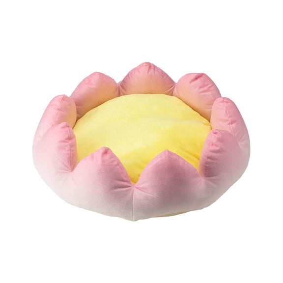 Bvdfgk Dog Bed Cat Bed Winter Warm Nest Lotus Flower Shaped Soft Summer Comfortable Non L 60cmx60cmx20cm