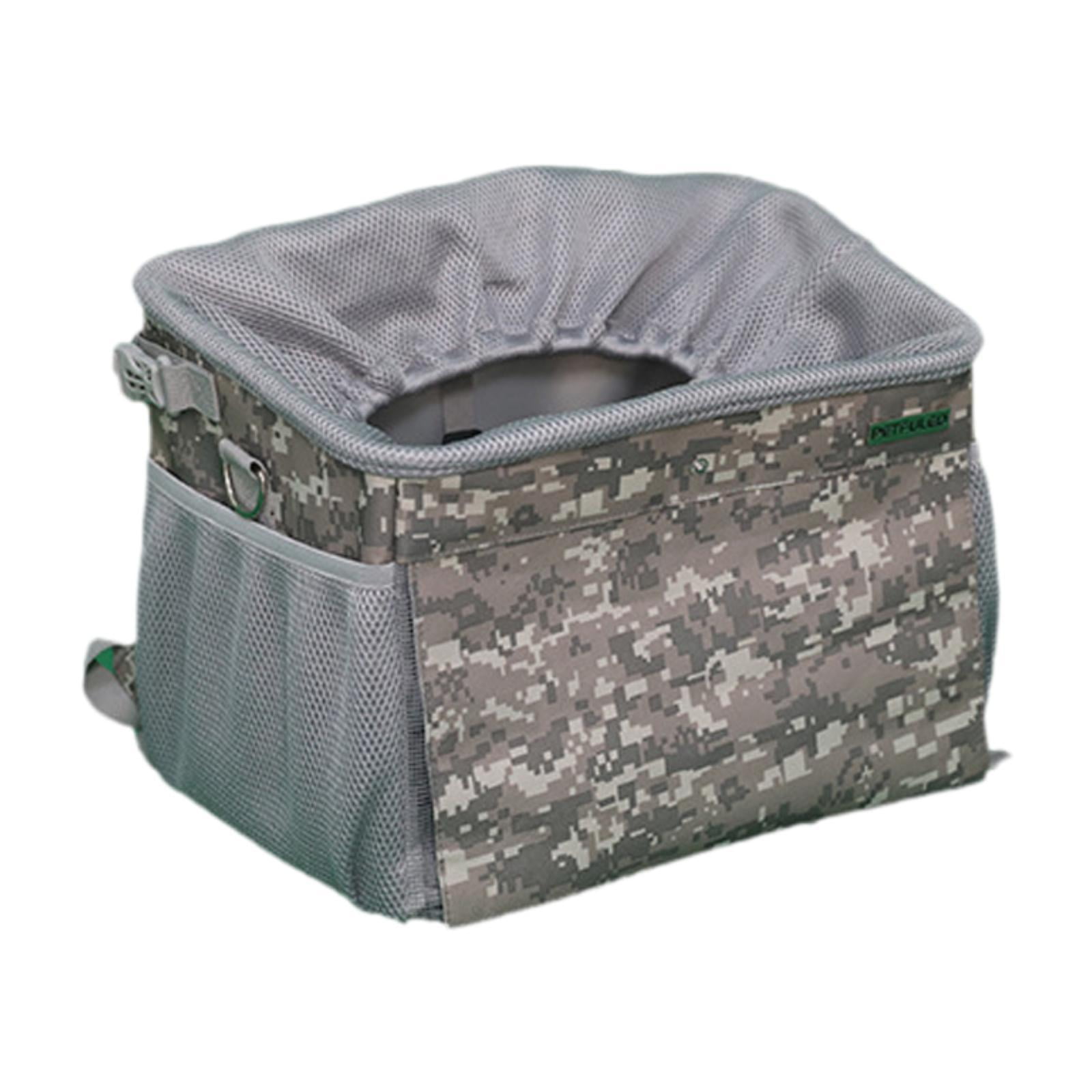 Bvdfgk Dog Bike Basket Ventilated Dog Backpack Carrier Camping Biking Dog Bag Large Dog