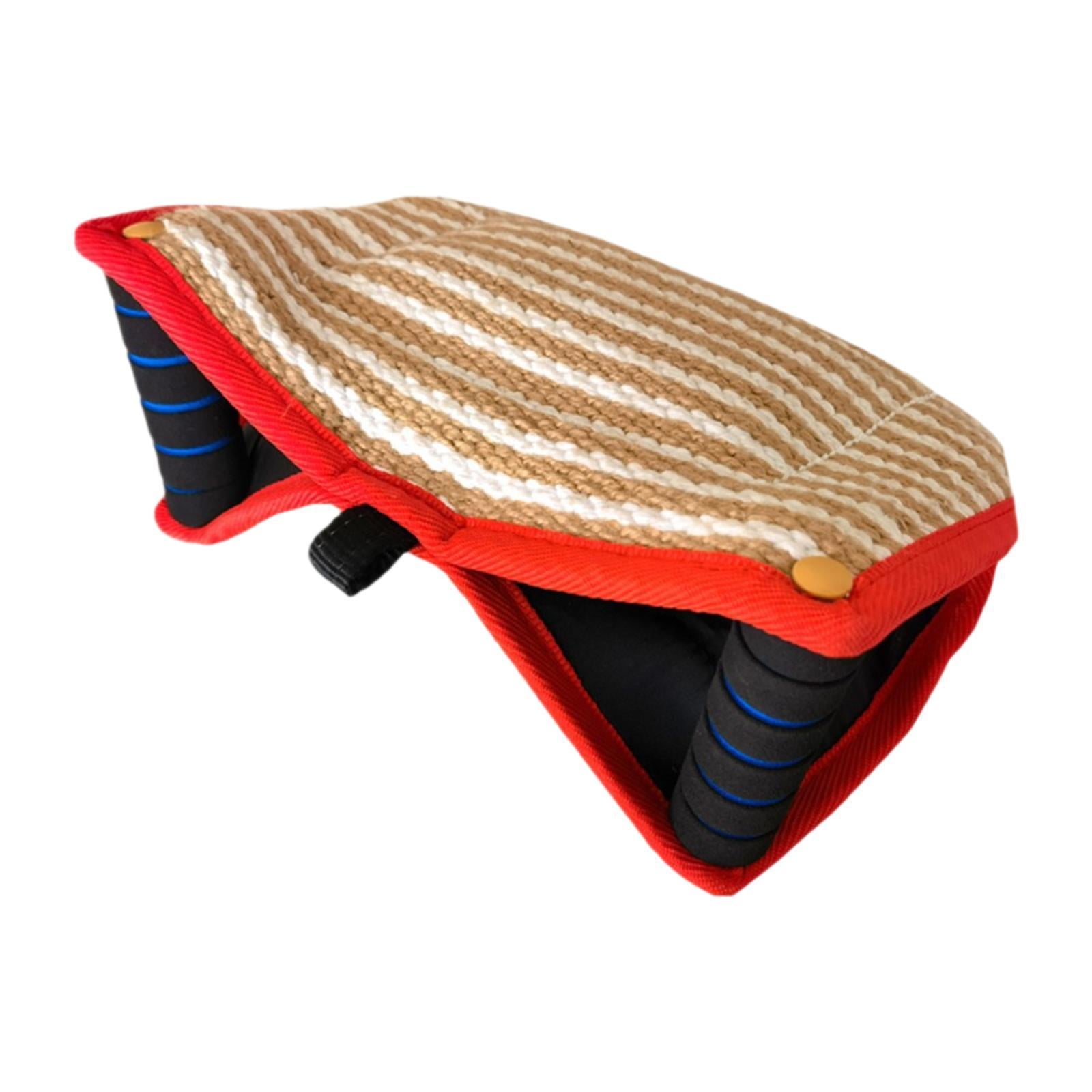 Bvdfgk Dog Bite Pillow Dog Training Biting Sleeves Interactive Toy Sturdy Portable Bite red