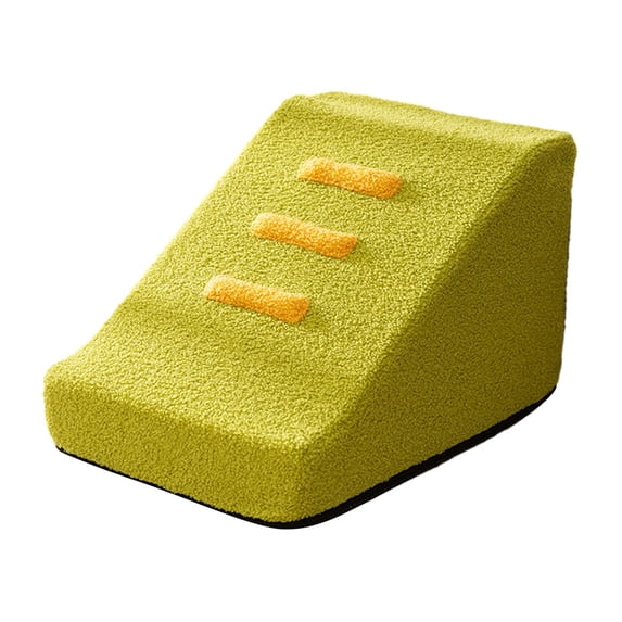 Bvdfgk Dog Stairs Dog Ladder Gently Sloping Shape for Senior Dogs, Cats Durable Machine Green 3 Step