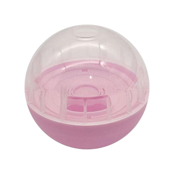 Bvdfgk Dog Toy Ball, Dog Ball Dispensing Interactive Dog Puzzle Treats, Slow Feeder for Pink