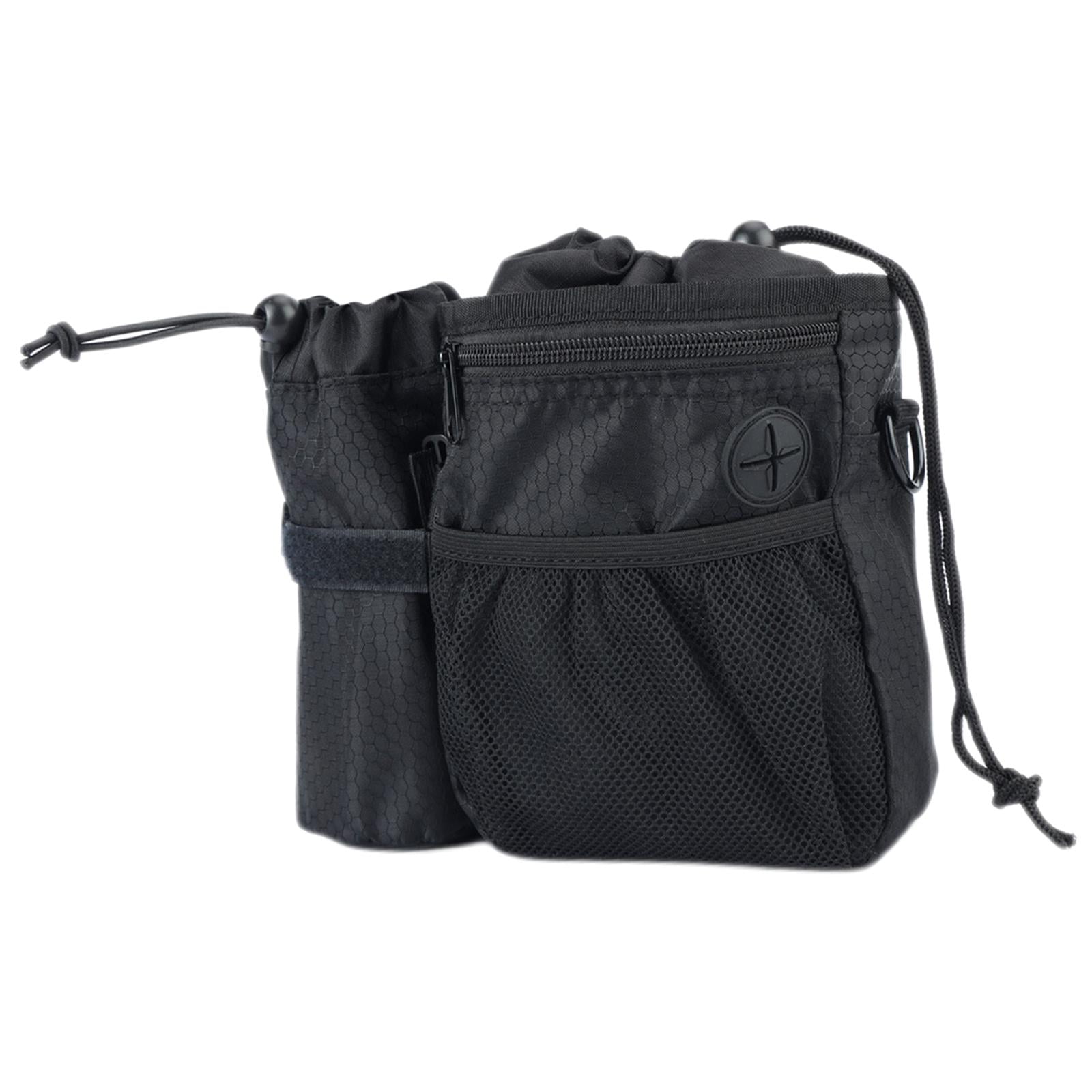 Bvdfgk Dog Treat Waist Bag Holder, Training Pouch, Waist Belt Shoulder Strap Fanny Pack Black