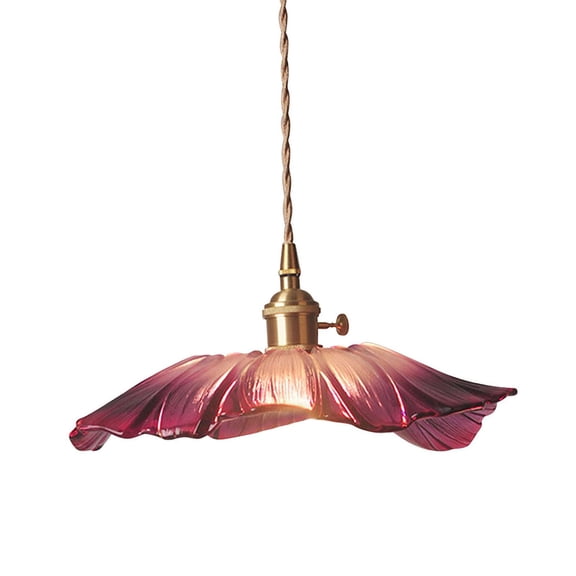Bvdfgk Flower Pendant Light Hanging Lamp Fixtures Hanging Stylish Home Decoration Small L violet