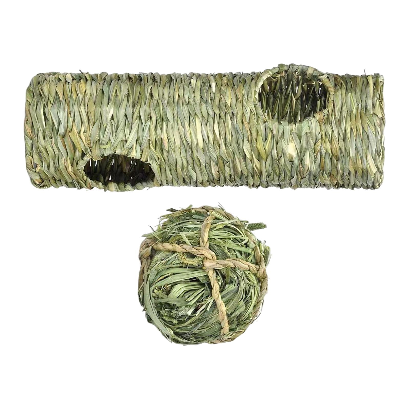Bvdfgk Grass Tunnel Toy, Lightweight Nest Interactive Toy Hideaway Tube Toy for Hamster