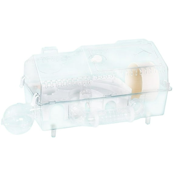 Bvdfgk Hamster Cage Guinea Pig Cage Transparent Multifunction Small Animal Cage Habitat white