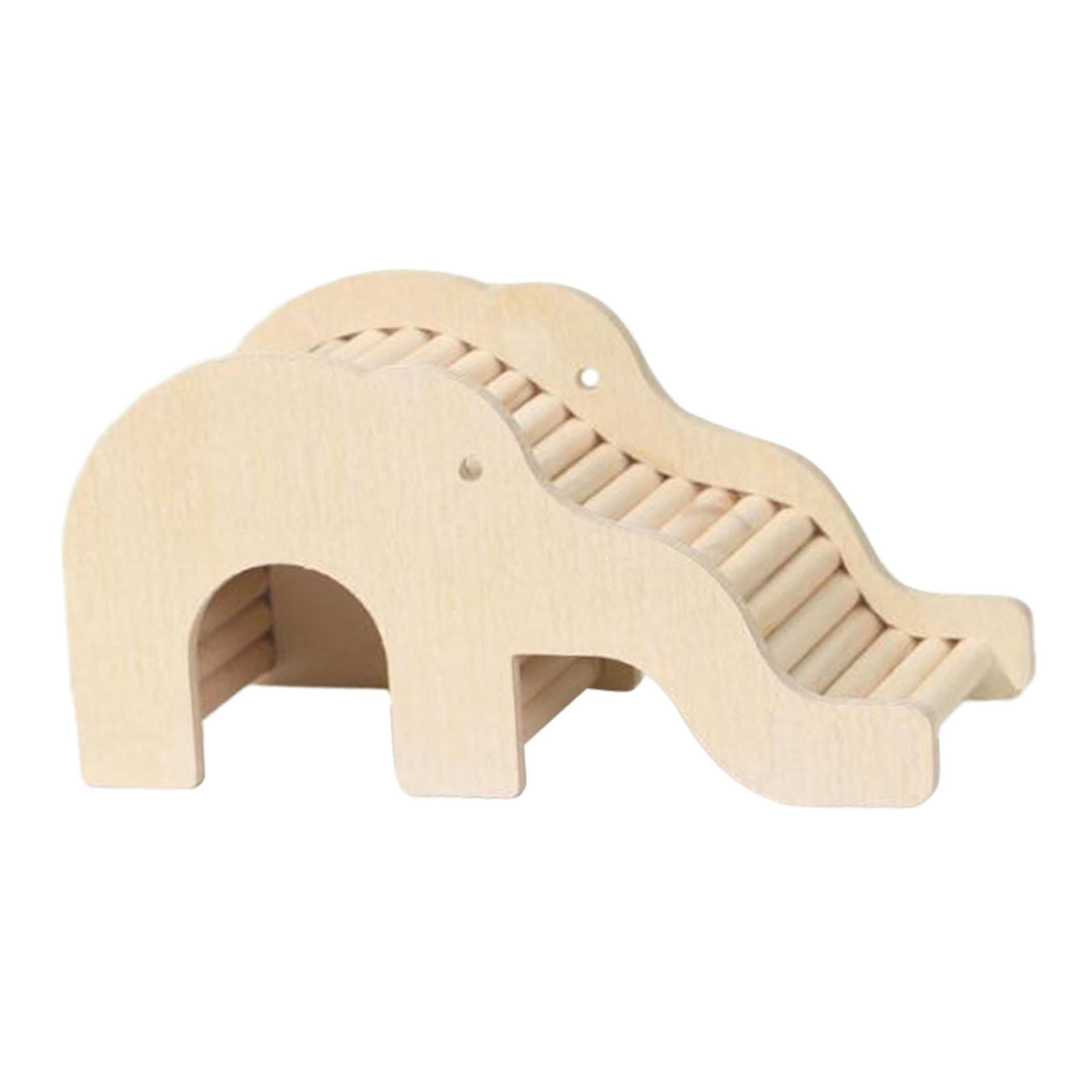 Bvdfgk Hamster Climbing Toy Hideout Funny Hide and Seek Chew Toy Hideaway Hamster House wood
