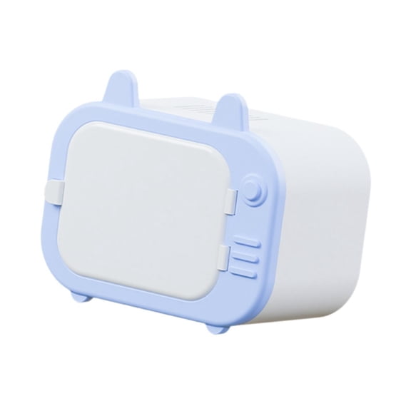 Bvdfgk Hamster Hideout Cage Shelter Decor Easy to Clean Nest Stylish Tiny House Habitat blue and white