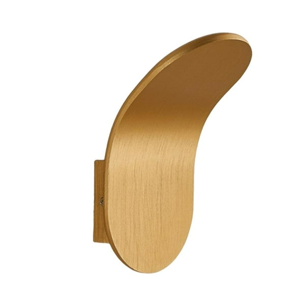 Bvdfgk LED Wall Sconce Aluminum 230V Lamp for Hotel Basement Corridor Living Room Stair Gold