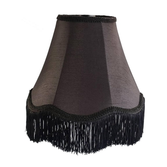 Bvdfgk Lamp Cover Scallop Lampshade Romantic with Tassels Vintage Lampshade Victorian Lamp Shade for Office Home Bedroom Living Room Style B