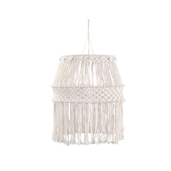 Bvdfgk Macrame Lamp Shade Bohemian Pendant Light Shade Replacement Ceiling Light Cover