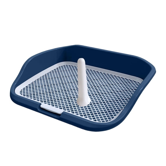Bvdfgk Mesh Dog Training Toilet Dog Potty Tray Anti Splashing Pee Training Tray for Pee Blue